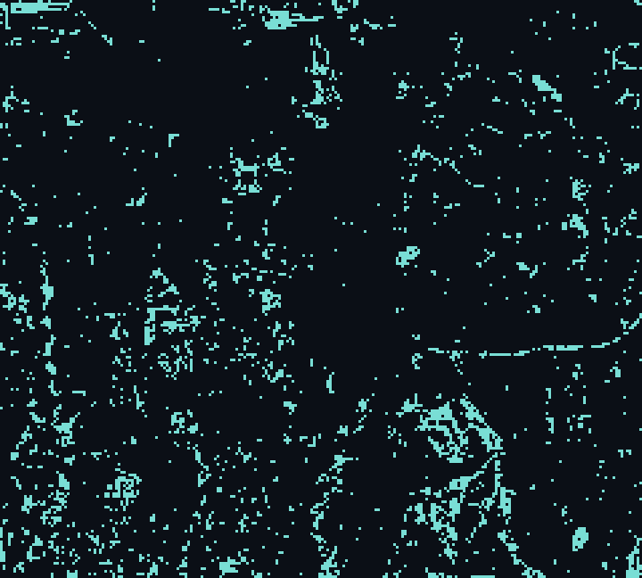 Surface-water change map for Jakarta, Indonesia, drawn from the counted pixels